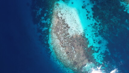 Aerial View of Uninhabited Islands in West Waigeo with Coral Reefs.., Raja Ampat, Indonesia