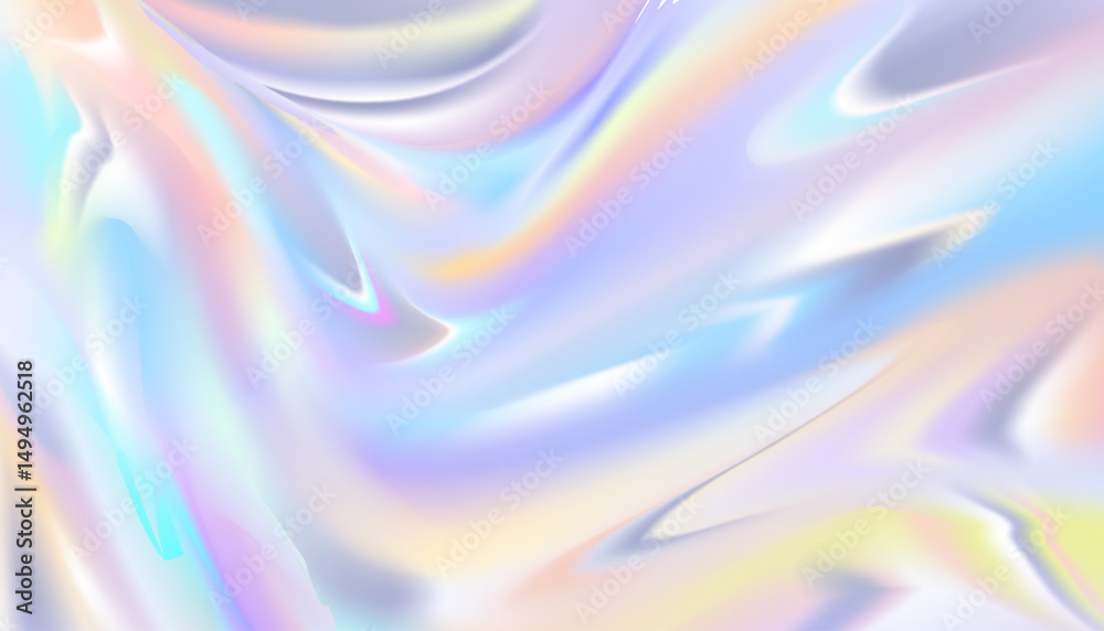 Aufkleber Rainbow light background,Colourful iridescent light prism effect overlay effect on transparent background for mockup.Vector Abstract light backdrop texture holographic crystal flare or shadow blurred