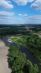 Obraz premium River Meanders in Natural Landscape Czech Republic also known as Meandry reky Odry..