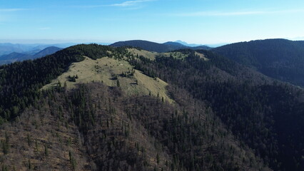 Aerial view of Velka Fatra national park, Slovakia