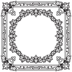 Minimal Premium Ornamental Frames with Geometric Decorative Detail
