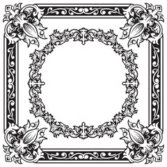 Artistic Geometric Frames with Ornamental Flair