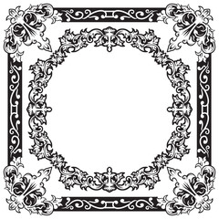 Minimal Ornamental Frames in Geometric Outline Form