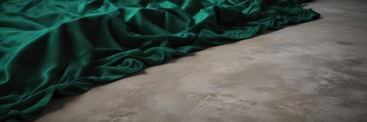 Deep emerald velvet fabric, ideal for upholstery or artistic projects , artwork, dark, luxurious