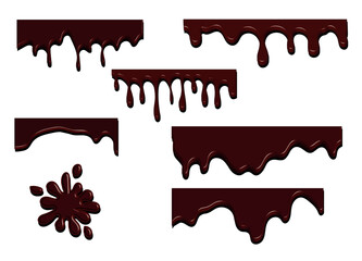 melting chocolate drips collection