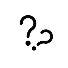 Naklejka premium はてなマーク アイコン