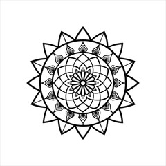 Abstract geometric sphere pattern with a Celtic knot symbol design