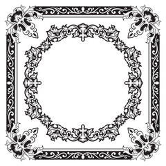 Geometric Patterned Outline for Ornamental Frames