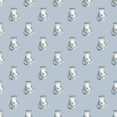 A fat cat with a sagging belly is perfect for screen printing on surfaces.