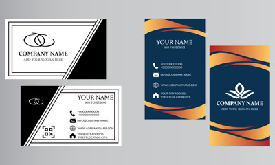 Business Card Design Creative Modern Unique Professional Business Template.