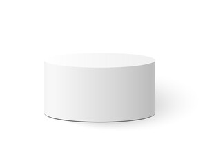 Png elegant podium on transparent background. Minimal 3D pedestal for product or cosmetic presentation. Modern platform mockup for advertising, beauty, or fashion showcase.