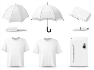 Corporate identity is reflected in a range of business souvenir items such as apparel, packaging materials, stickers, writing instruments, badges, lighters, and more, as presented in a contemporary