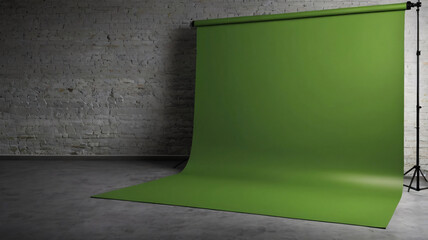 solid background single green color product Banner 