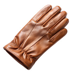 Soft Leather Glove Isolated on White Background