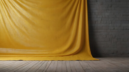 solid background single yellow color product Banner 