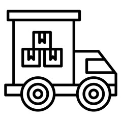 Delivery Truck Vector Icon