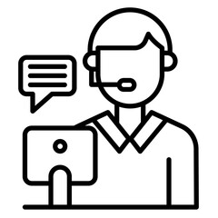 Call Center Vector Icon