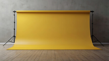solid background single yellow color product Banner 