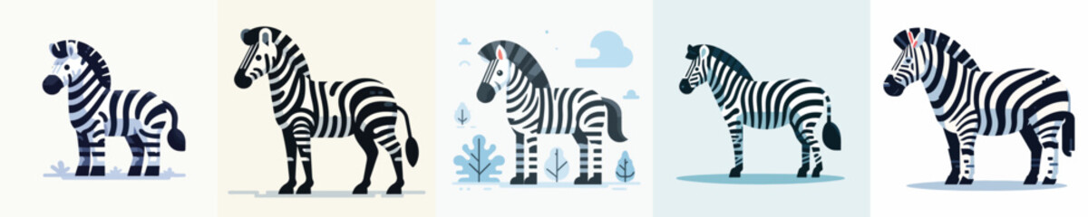Vector of a zebra