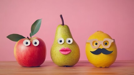 funny fruit faces