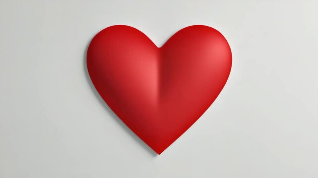 Heart-shaped sticker on a plain background