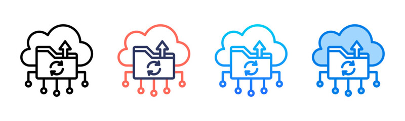 Backup icon sheet multiple style collection