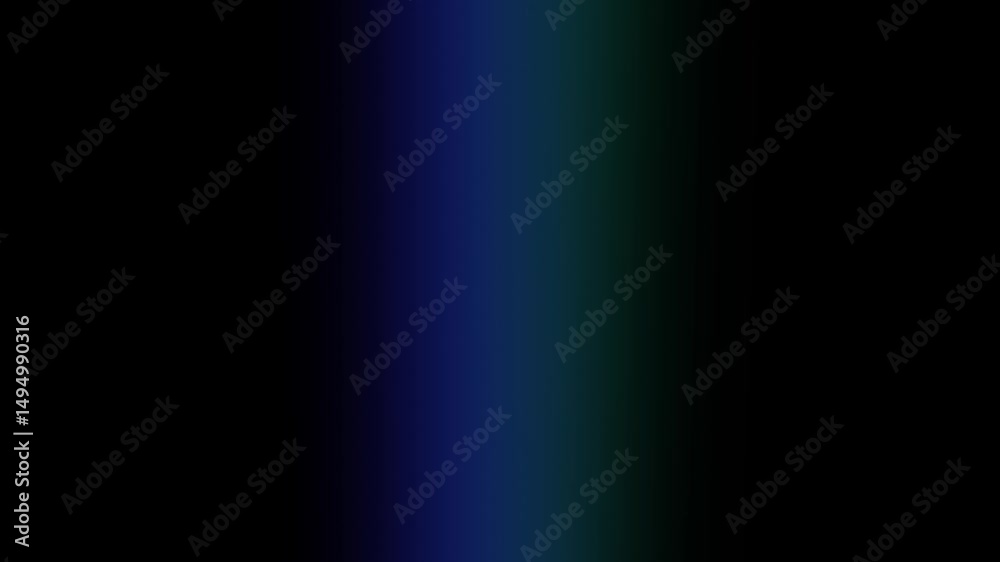 Poster Blue green vertical gradient blur animation on black background smooth elegant light visual