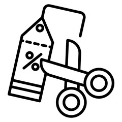 Price Cut Vector Icon