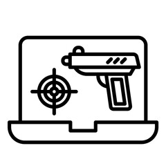 Shooting Game Vector Icon