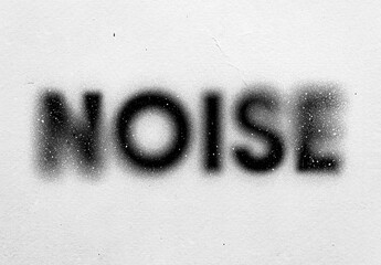 Noise Blur Text Effect Mockup