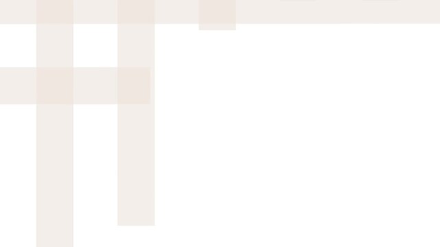 Gingham plaid check animation background, warm neutral beige and white pattern motion graphics