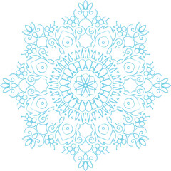 Beautiful flower art and mandala vector design