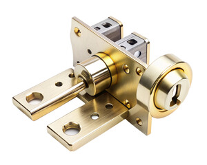 door lock isolated on white background