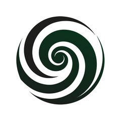 Abstract spiral design with gradient colors perfect for logos and decorative elements