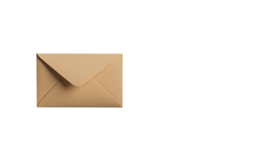 A closed light beige envelope