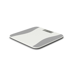 Digital Bathroom Scale Isolated on White Background