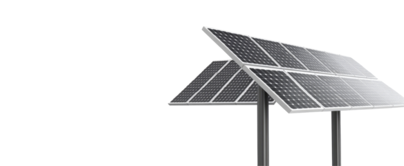 Solar Panel Array on Stand