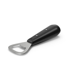 Metal Bottle Opener Isolated on White Background