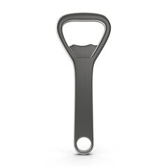 Metal Bottle Opener Isolated on White Background