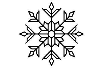 Obraz premium abstract snowflakes in icy palette vector illustration