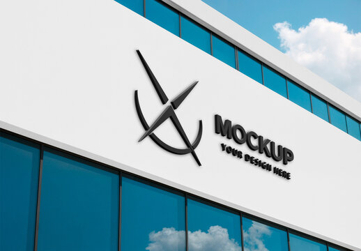 Logo Mockup Corporate Building