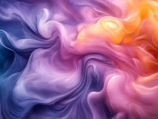 Obraz premium Swirling colors blending in dynamic patterns with soft gradient light