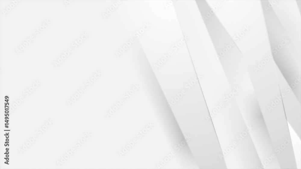 Aufkleber grey white smooth glossy stripes abstract modern tech background