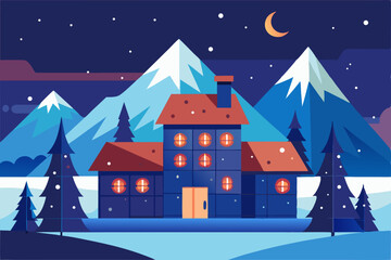 Fototapeta premium Flat style Christmas countdown calendar vector illustration