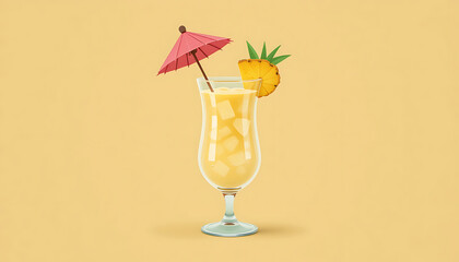refreshing taste of summer with vibrant Pina Colada