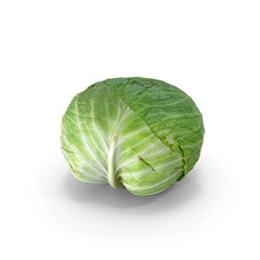 Obraz premium Whole cabbage isolated on transparent background