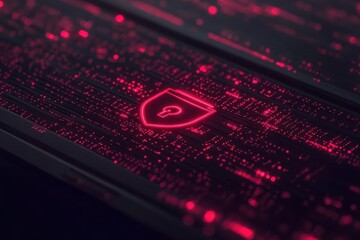 Abstract digital security concept