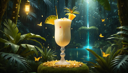 refreshing taste of summer with vibrant Pina Colada
