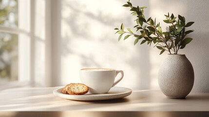 Cozy Morning Coffee by the Window