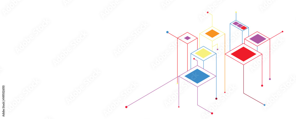 Poster abstract high technology and science background